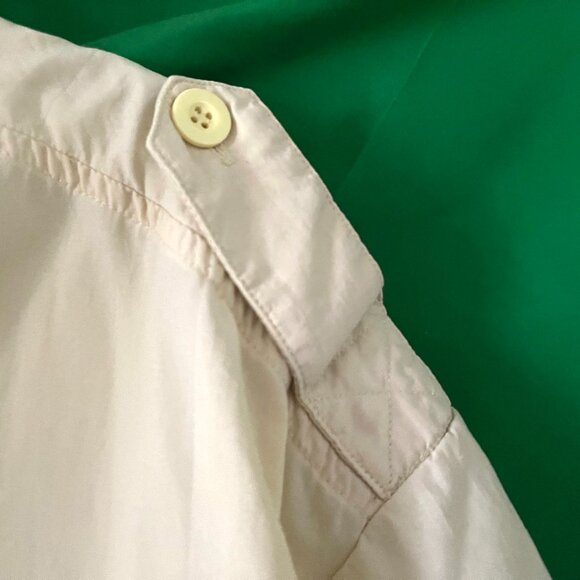 Cabela's Guidewear Button-Up Shirt Off White Men's Large Short Sleeve Pockets - Picture 4 of 12
